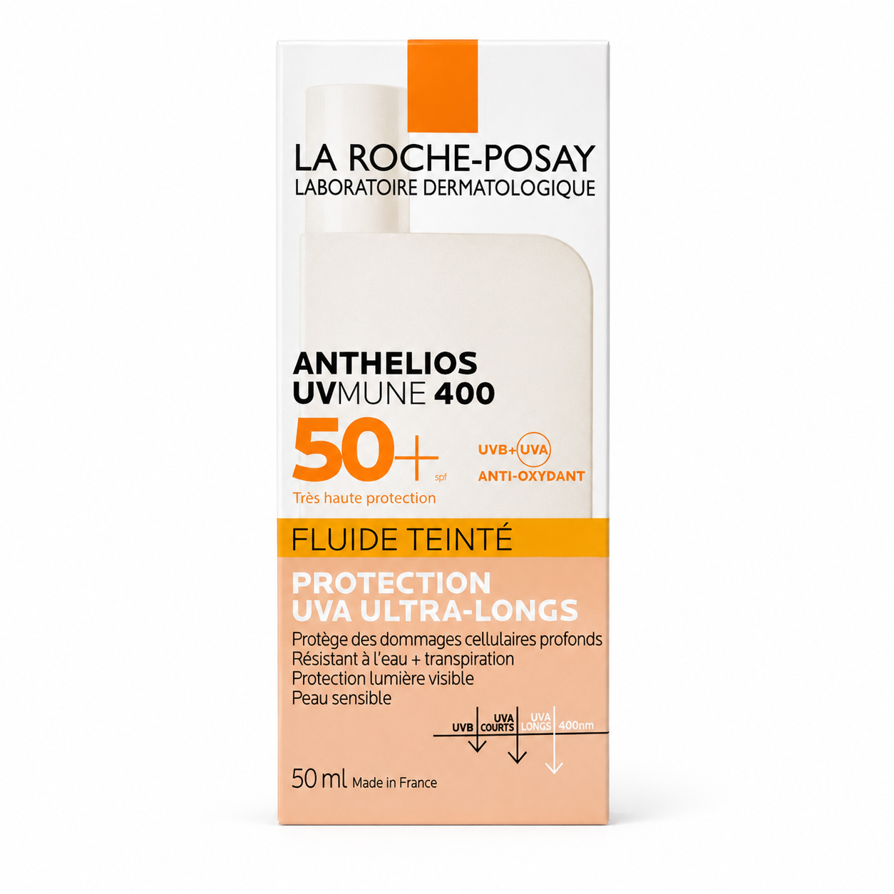 La Roche Posay Anthelios Invisible Fluid, Getönt UVMune 400 mit LSF50+