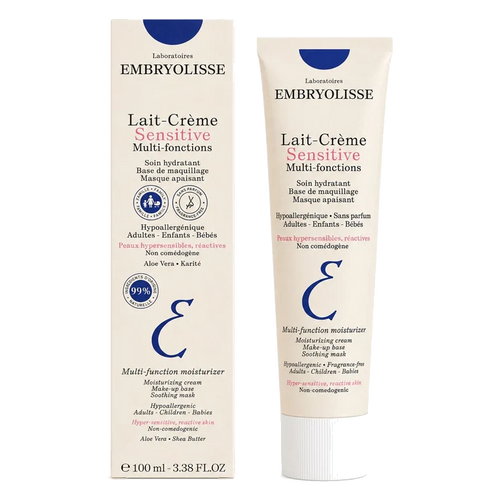 Embryolisse Lait-Crème Sensitive 100 ml Tube – parfümfreie Feuchtigkeitspflege für empfindliche Haut