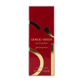 Giorgio Armani Sì Passione Eau de Parfum Alcohol-Free Spray 30 ml – rote Faltschachtel mit goldenem Si-Logo, Vorderseite